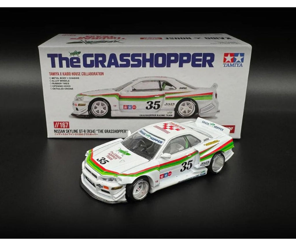 1:64 Nissan Skyline GT-R (R34) - Kaido House x Tamiya "The Grasshopper I