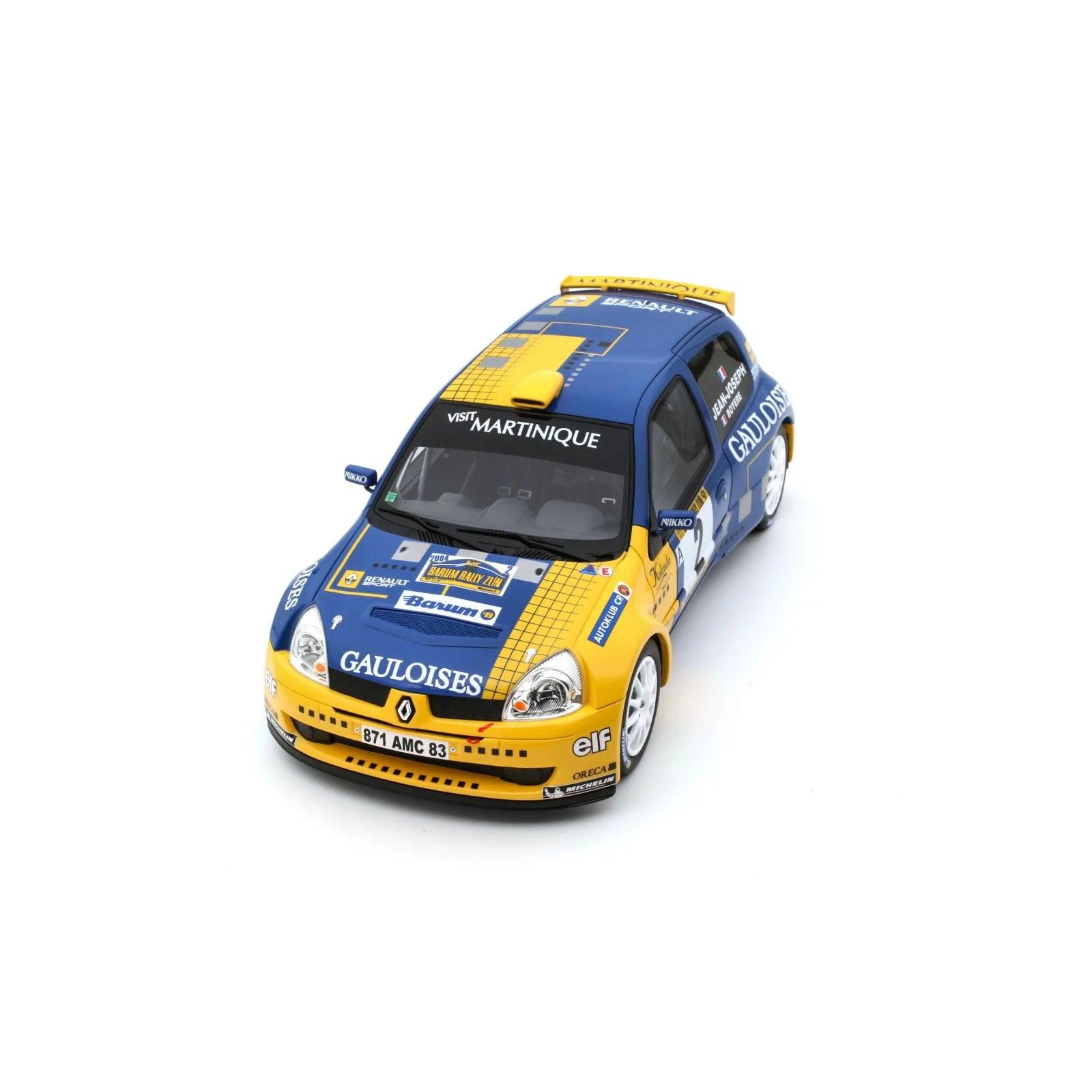 1/18 OttoMobile Renault Clio S1600 Barum Rally Zlin 2004
