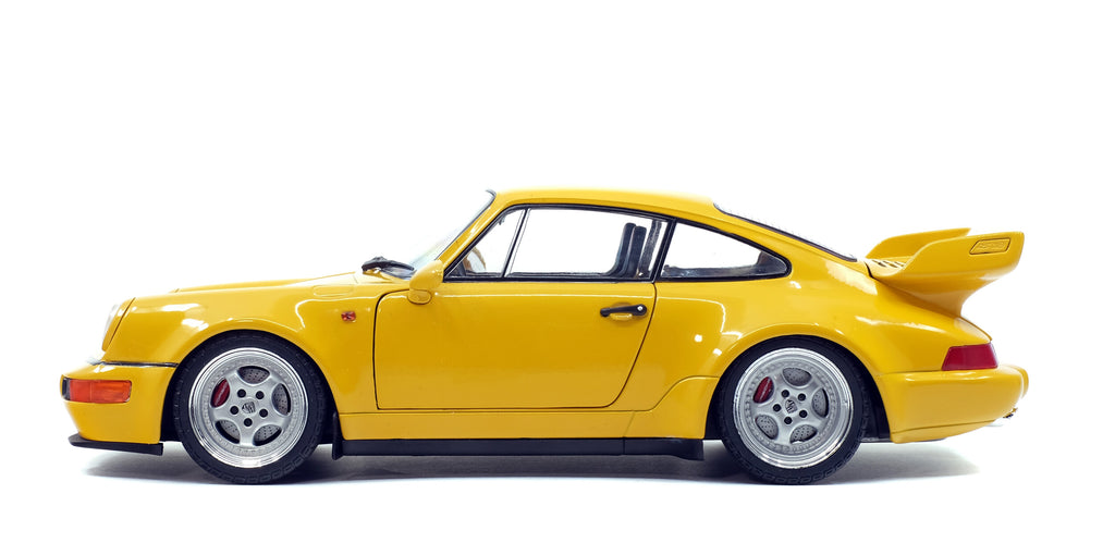 1/18 Solido Porsche 911 (964) Carrera 3.8 RS – Jaune Vitesse – 1990
