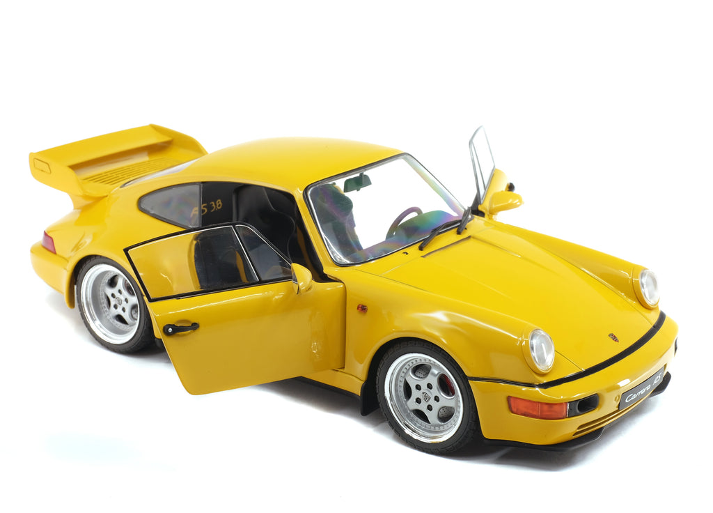 1/18 Solido Porsche 911 (964) Carrera 3.8 RS – Jaune Vitesse – 1990