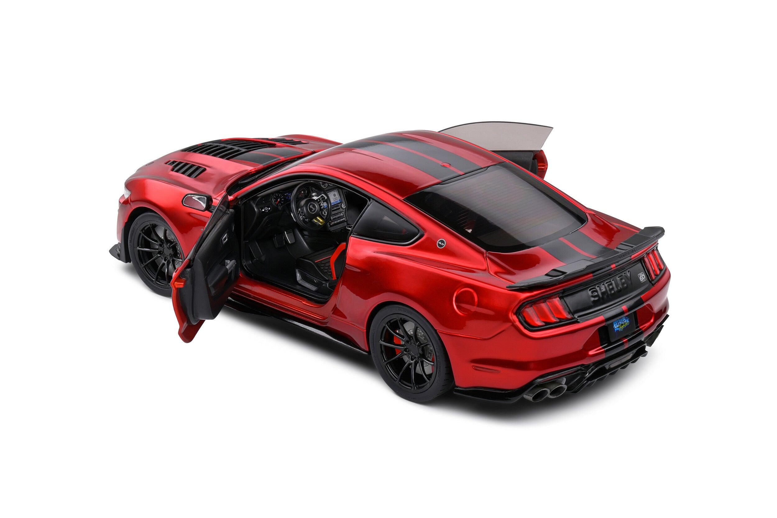 1/18 Solido Shelby Mustang Shelby GT500KR – Red / Black Stripes – 2023