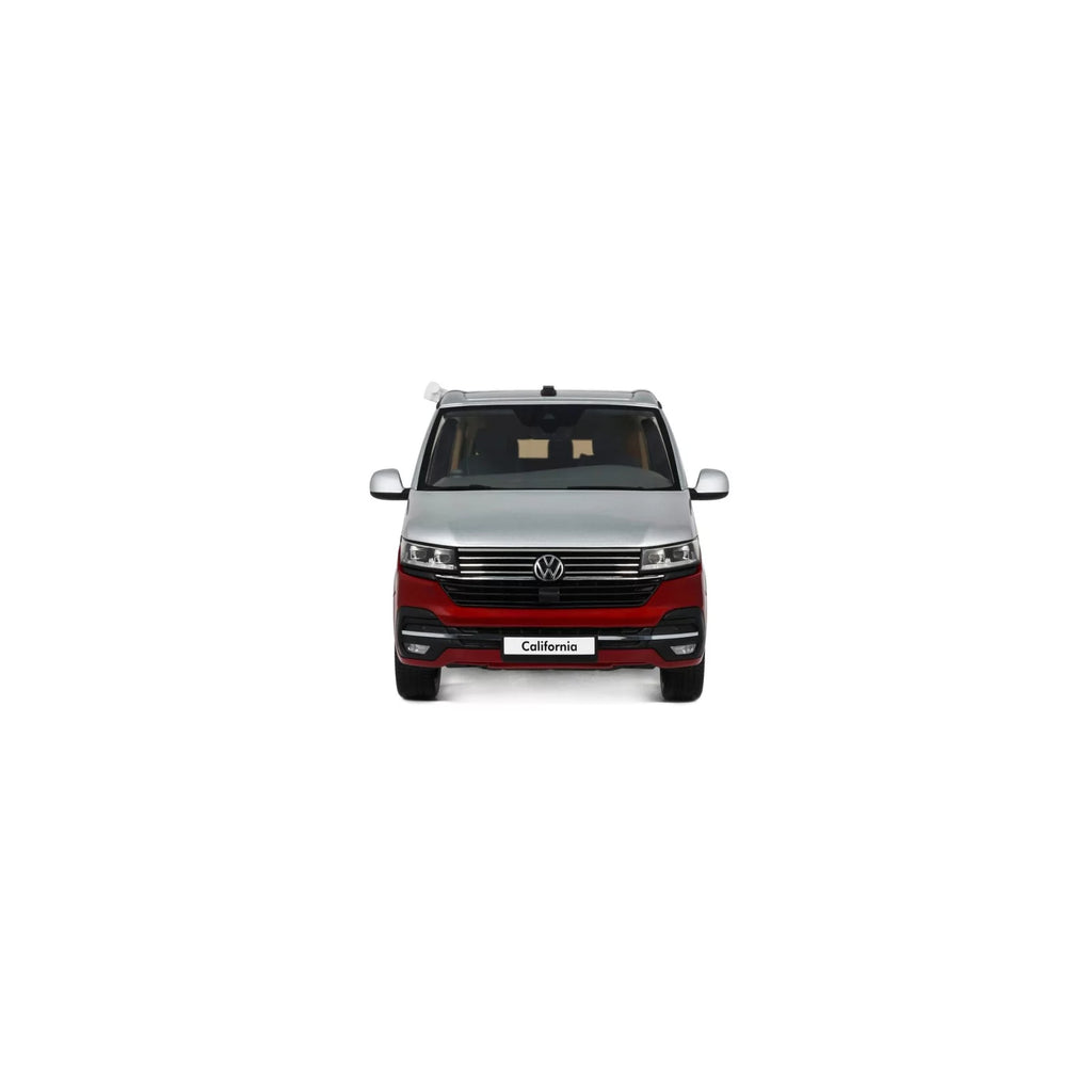 1/18 OttoMobile Volkswagen T6.1 California Ocean Fortana Red / Reflex Silver 2021 (Vorbestellung)