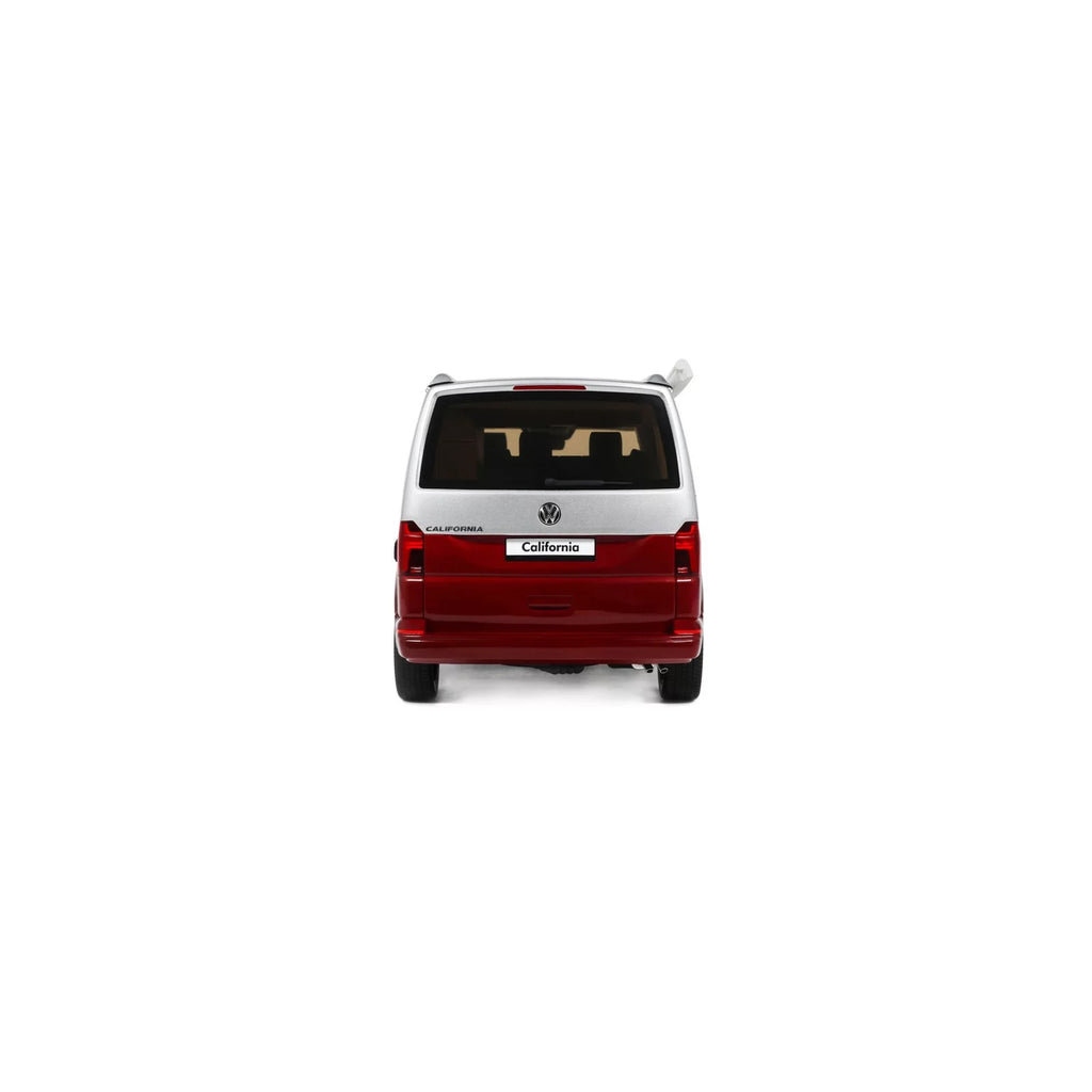 1/18 OttoMobile Volkswagen T6.1 California Ocean Fortana Red / Reflex Silver 2021 (Vorbestellung)