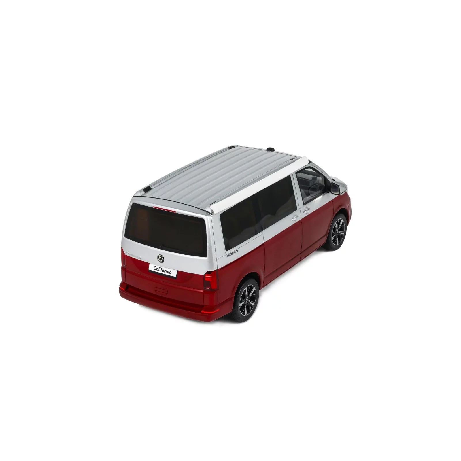 1/18 OttoMobile Volkswagen T6.1 California Ocean Fortana Red / Reflex Silver 2021 (Vorbestellung)